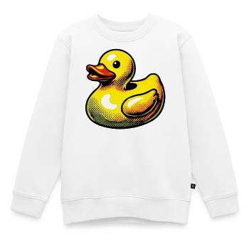 Ente Ente Ente Ente Ente - Kinder Premium Organic Sweatshirt - Weiß - Vorne - AI Model Kid Male (0cm)