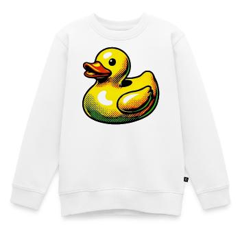 Ente Ente Ente Ente Ente - Kinder Premium Organic Sweatshirt - Weiß - Vorne - AI Model Kid Male (0cm)