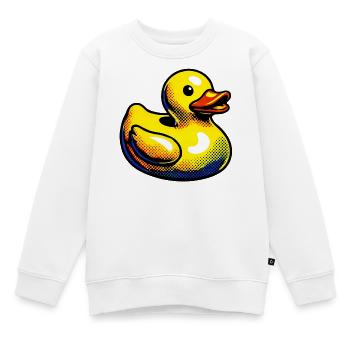 Ente Ente Ente Ente Ente - Kinder Premium Organic Sweatshirt - Weiß - Vorne - AI Model Kid Male (0cm)