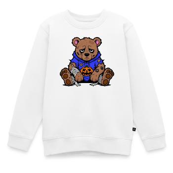 Halloween Bär - Kinder Premium Organic Sweatshirt - Weiß - Vorne - AI Model Kid Male (0cm)