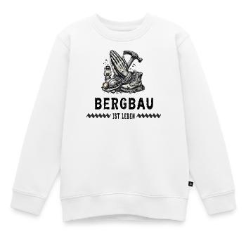 Bergbau ist Leben - Kinder Premium Organic Sweatshirt - Weiß - Vorne - AI Model Kid Male (0cm)