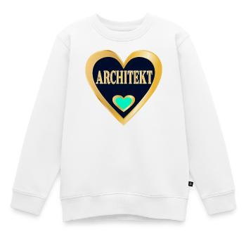 ARCHITEKTUR BERUF STUDIUM ARCHITEKT - Kinder Premium Organic Sweatshirt - Weiß - Vorne - AI Model Kid Male (0cm)