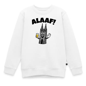 Alaaf Kolner Dom - Kinder Premium Organic Sweatshirt - Weiß - Vorne - AI Model Kid Male (0cm)