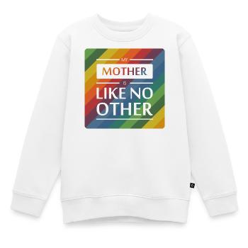 Meine Mutter ist wie keine andere - Kinder Premium Organic Sweatshirt - Weiß - Vorne - AI Model Kid Male (0cm)