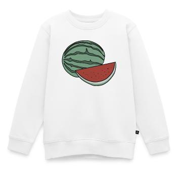 Délicieux fruit pastèque - Sweat Premium enfant bio - blanc - Devant - AI Model Kid Male (0cm)