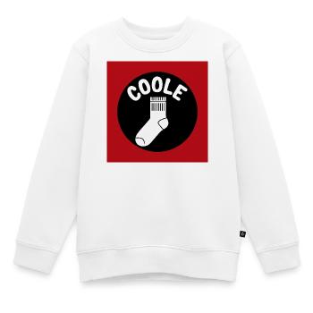 Coole Socke Socken und lustiger Spruch - Kinder Premium Organic Sweatshirt - Weiß - Vorne - AI Model Kid Male (0cm)