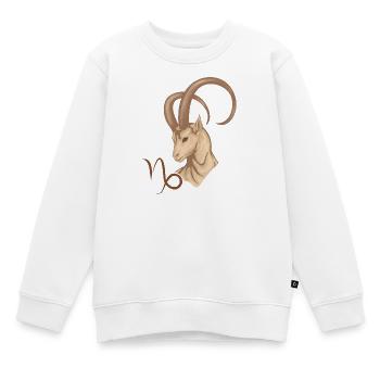 Sternzeichen Steinbock - Kinder Premium Organic Sweatshirt - Weiß - Vorne - AI Model Kid Male (0cm)