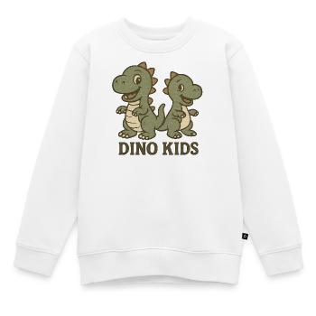 Niedliche Dino-Kinder Design - Kinder Premium Organic Sweatshirt - Weiß - Vorne - AI Model Kid Male (0cm)
