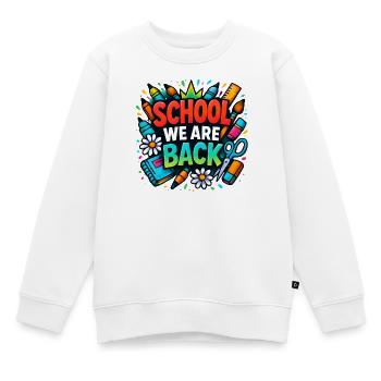 École We Are Back Chemise Graffiti Schule Kids - Sweat Premium enfant bio - blanc - Devant - AI Model Kid Male (0cm)