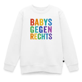 Colourful commitment to diversity - Kids Premium Organic Sweatshirt - white - Front - AI Model Kid Male (0cm)