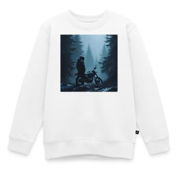 Northern Mist - Kinder Premium Organic Sweatshirt - Weiß - Vorne - AI Model Kid Male (0cm)