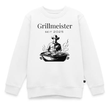 At the barbecue at sunset - Kids Premium Organic Sweatshirt - white - Front - AI Model Kid Male (0cm)
