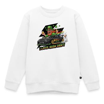 Irisches Drift Celebration T-Shirt - Kinder Premium Organic Sweatshirt - Weiß - Vorne - AI Model Kid Male (0cm)