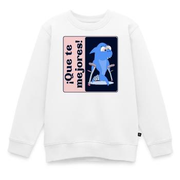 Améliorez-vous Créatures marines - Sweat Premium enfant bio - blanc - Devant - AI Model Kid Male (0cm)
