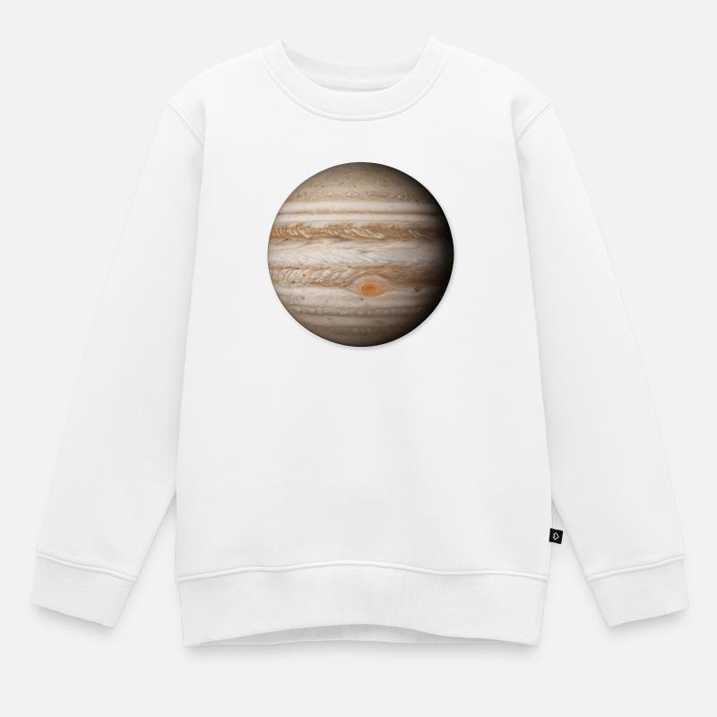 Jupiter - Planète Jupiter - Sweat Premium enfant bio - blanc