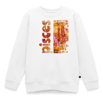 Sternzeichen Fische - Kinder Premium Organic Sweatshirt - Weiß - Vorne - AI Model Kid Male (0cm)