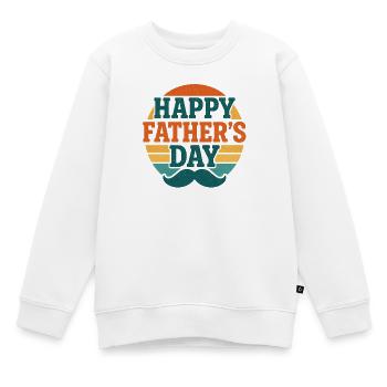 Fêtes des pères  - Sweat Premium enfant bio - blanc - Devant - AI Model Kid Male (0cm)