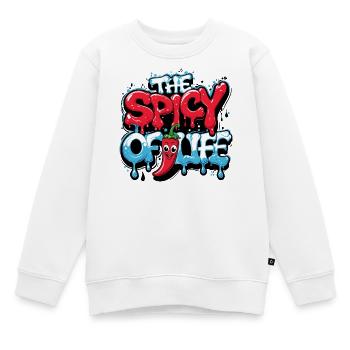 LE PIQUANT DE LA VIE - Sweat Premium enfant bio - blanc - Devant - AI Model Kid Male (0cm)