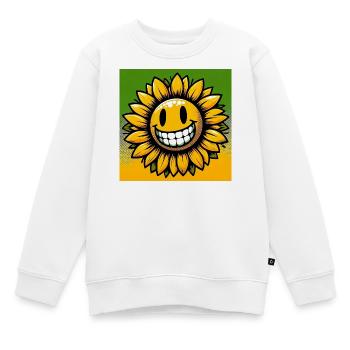 Tournesol - Sweat Premium enfant bio - blanc - Devant - AI Model Kid Male (0cm)