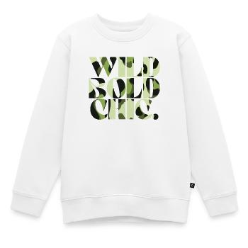 Sauvage Audacieux Chic Camouflage Chic - Sweat Premium enfant bio - blanc - Devant - AI Model Kid Male (0cm)
