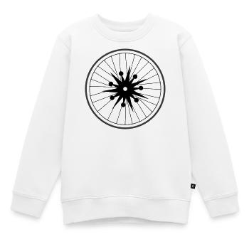 Roue Big Bang de Cean - Sweat Premium enfant bio - blanc - Devant - AI Model Kid Male (0cm)