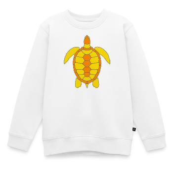 TURTLE - Kinder Premium Organic Sweatshirt - Weiß - Vorne - AI Model Kid Male (0cm)