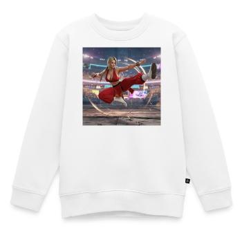 Geben Sie die Maxima ein - Kinder Premium Organic Sweatshirt - Weiß - Vorne - AI Model Kid Male (0cm)