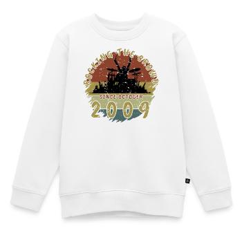 16. Geburtstag Rocking the crowd DRM 10/2009 - Kinder Premium Organic Sweatshirt - Weiß - Vorne - AI Model Kid Male (0cm)