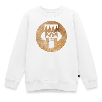 Nussknacker Holz Kreis Weihnachten Advent Figur - Kinder Premium Organic Sweatshirt - Weiß - Vorne - AI Model Kid Male (0cm)
