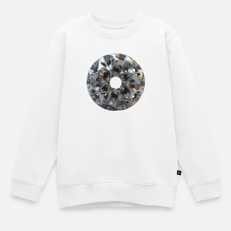 titane - Sweat Premium enfant bio - blanc