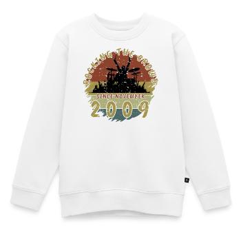 16. Geburtstag Rocking the crowd DRM 11/2009 - Kinder Premium Organic Sweatshirt - Weiß - Vorne - AI Model Kid Male (0cm)