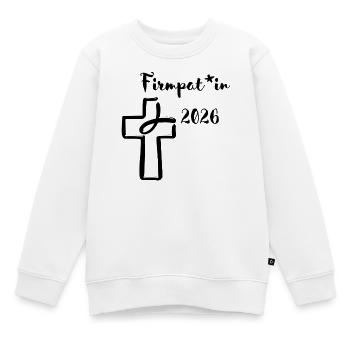 Confirmation Parrainage 2026 Célébrez la confirmation de manière équitable entre les sexes - Sweat Premium enfant bio - blanc - Devant - AI Model Kid Male (0cm)