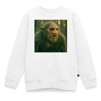 Nordische Mythologie, Kreatur, Troll - Kinder Premium Organic Sweatshirt - Weiß - Vorne - AI Model Kid Male (0cm)
