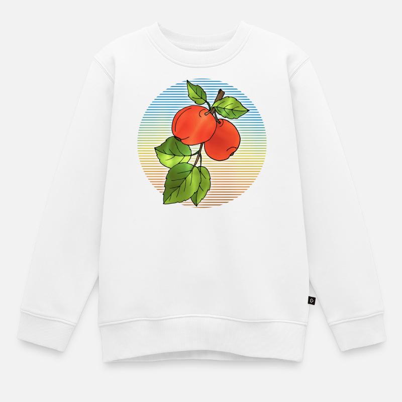 Äpfel - Kinder Premium Organic Sweatshirt - Weiß