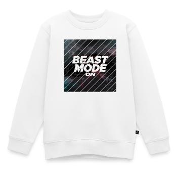 Beast Mod... On - Sweat Premium enfant bio - blanc - Devant - AI Model Kid Male (0cm)