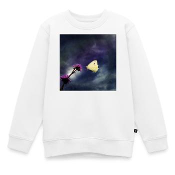 Approche en mode orage - Sweat Premium enfant bio - blanc - Devant - AI Model Kid Male (0cm)