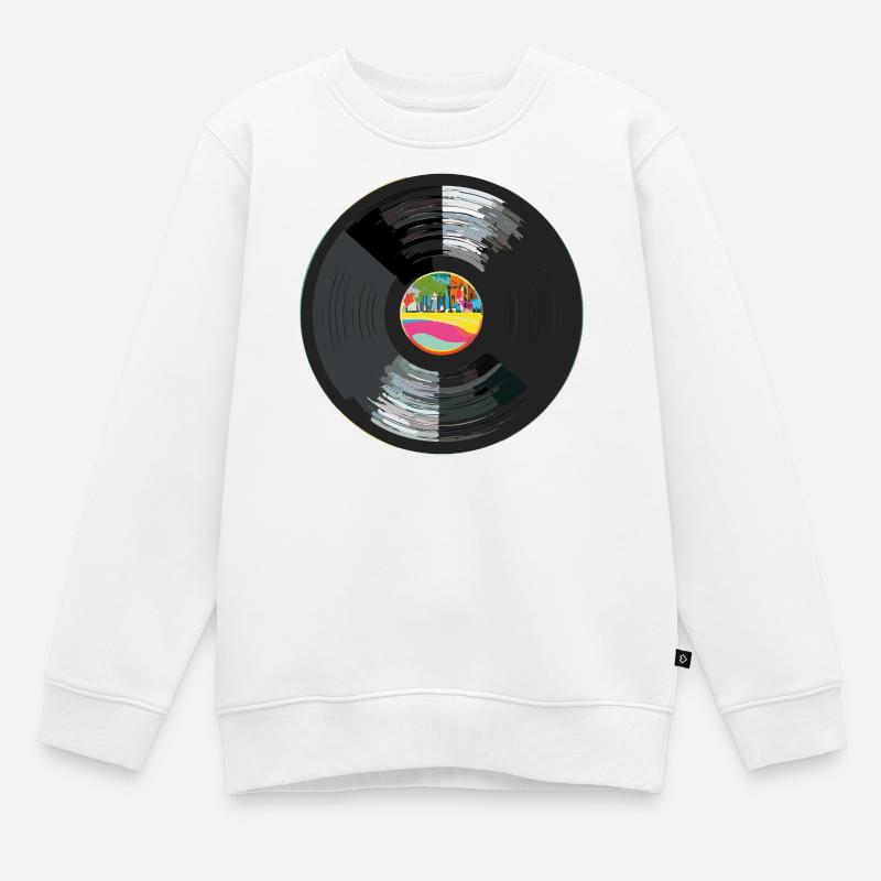 Vinyl_1 - Sweat Premium enfant bio - blanc