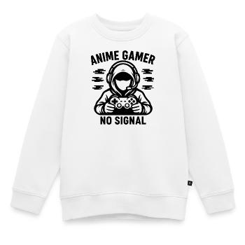 Anime Gamer Ohne Signal - Kinder Premium Organic Sweatshirt - Weiß - Vorne - AI Model Kid Male (0cm)