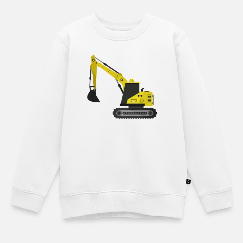 Bagger - Kinder Premium Organic Sweatshirt - Weiß
