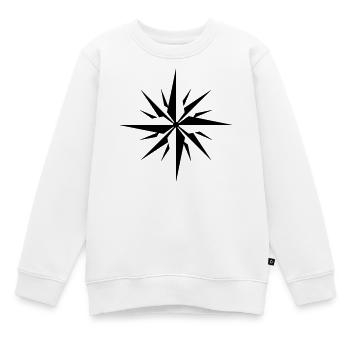 Rose des vents - Sweat Premium enfant bio - blanc - Devant - AI Model Kid Male (0cm)