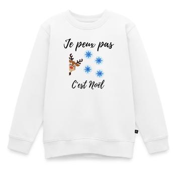 Santa Reindeer T-shirt - Kinder Premium Organic Sweatshirt - Weiß - Vorne - AI Model Kid Male (0cm)