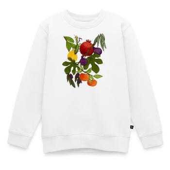 Automne méditerranéen - Sweat Premium enfant bio - blanc - Devant - AI Model Kid Male (0cm)