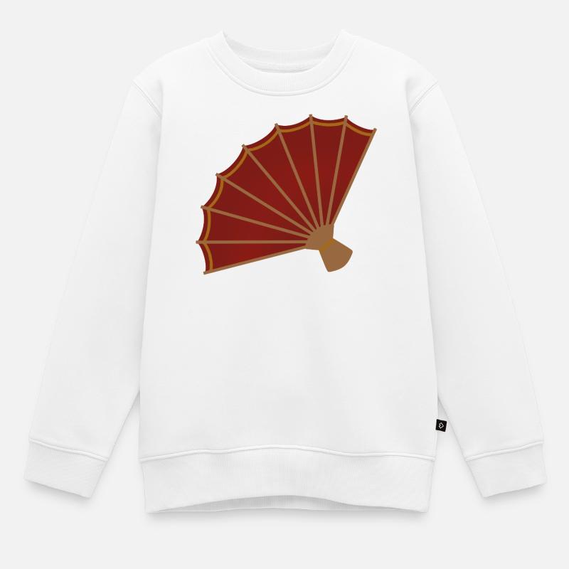 Handheld-Ventilator Vintage - Kinder Premium Organic Sweatshirt - Weiß