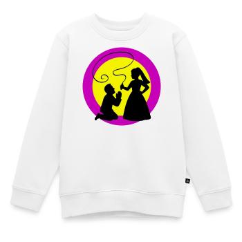 Brautpaar Ehepaar Hochzeit - Kinder Premium Organic Sweatshirt - Weiß - Vorne - AI Model Kid Male (0cm)