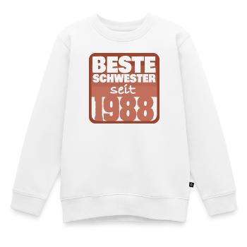 Frères et sœurs 1988 - Sweat Premium enfant bio - blanc - Devant - AI Model Kid Male (0cm)