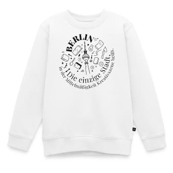 Berliner Turm Kreativ Motiv - Kinder Premium Organic Sweatshirt - Weiß - Vorne - AI Model Kid Male (0cm)