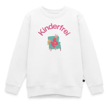 Kinderfrei – Sofa, Schlaf & Stille, Mutter schläft - Kinder Premium Organic Sweatshirt - Weiß - Vorne - AI Model Kid Male (0cm)