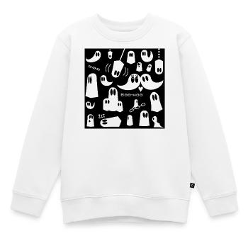 Gespenster - Kinder Premium Organic Sweatshirt - Weiß - Vorne - AI Model Kid Male (0cm)