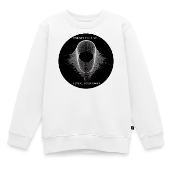 Vergiss den Schleier, enthülle Macht - Kinder Premium Organic Sweatshirt - Weiß - Vorne - AI Model Kid Male (0cm)