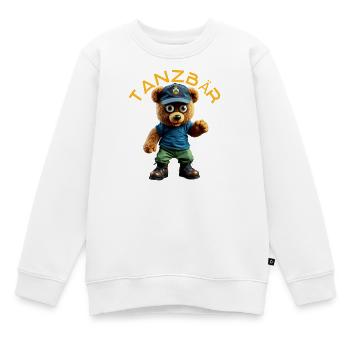 Tanzbär Maskottchen - Kinder Premium Organic Sweatshirt - Weiß - Vorne - AI Model Kid Male (0cm)